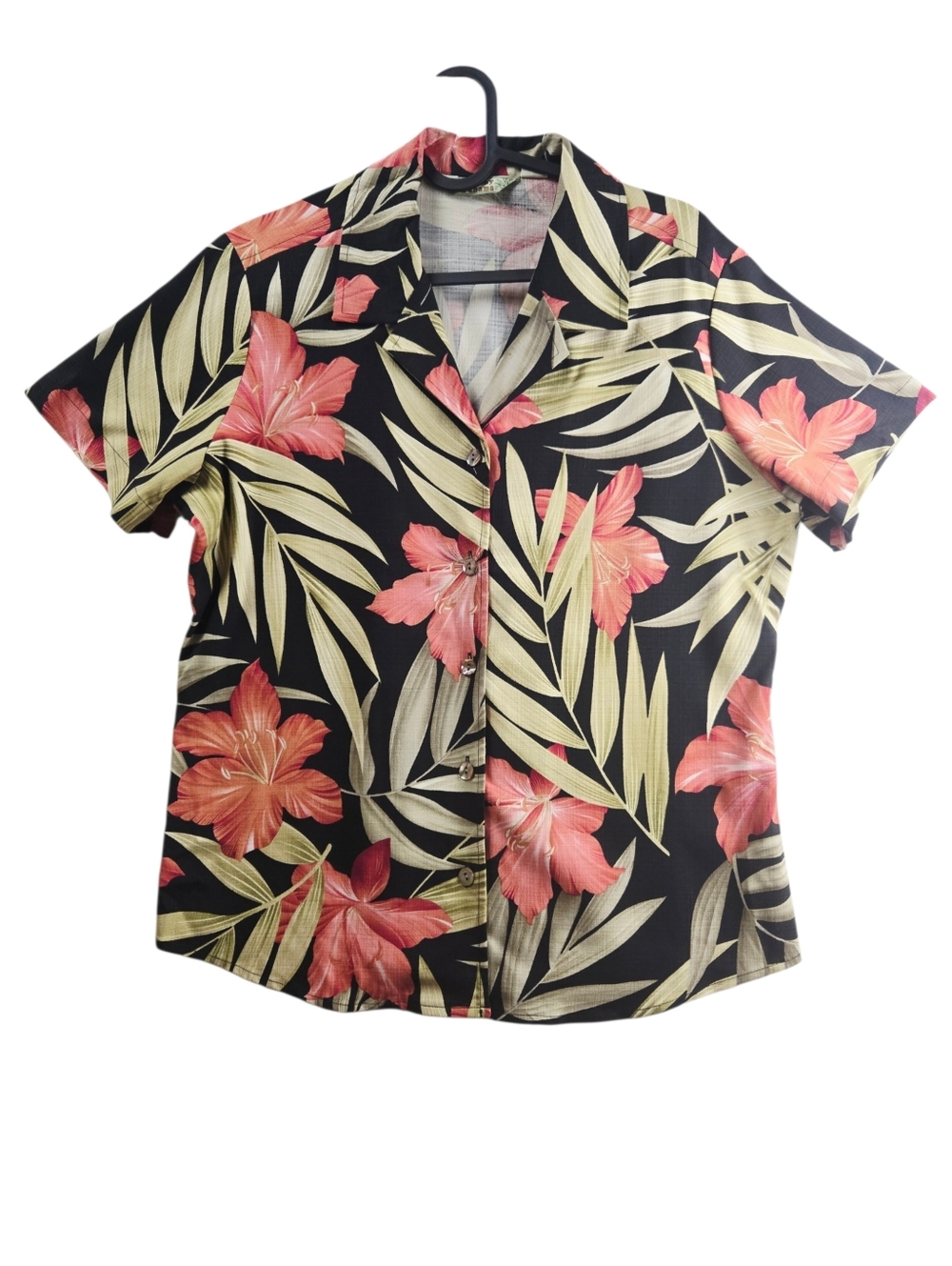 Tommy Bahama Silk Stretch Floral Button-Up Short-Sleeve Shirt